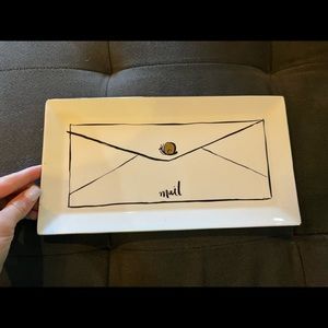 Gold edged mail tray , Kate spade